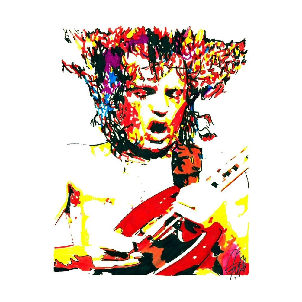 Angus Young ACDC Guitar Rock Music Poster Print Wall Art 13x19